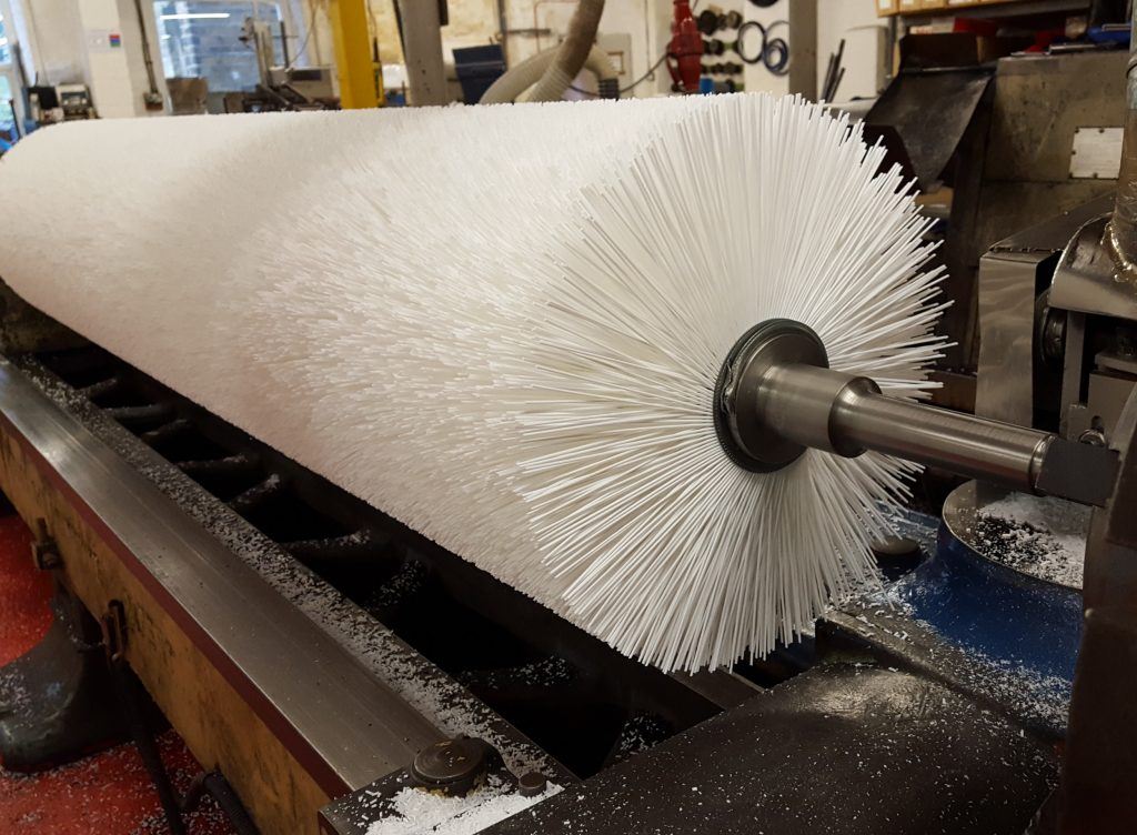 Bespoke industrial roller brush manufactured by Benthams