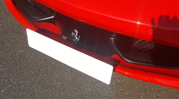 ‘Ferrari 458 & 488’ Removable Reg Plate